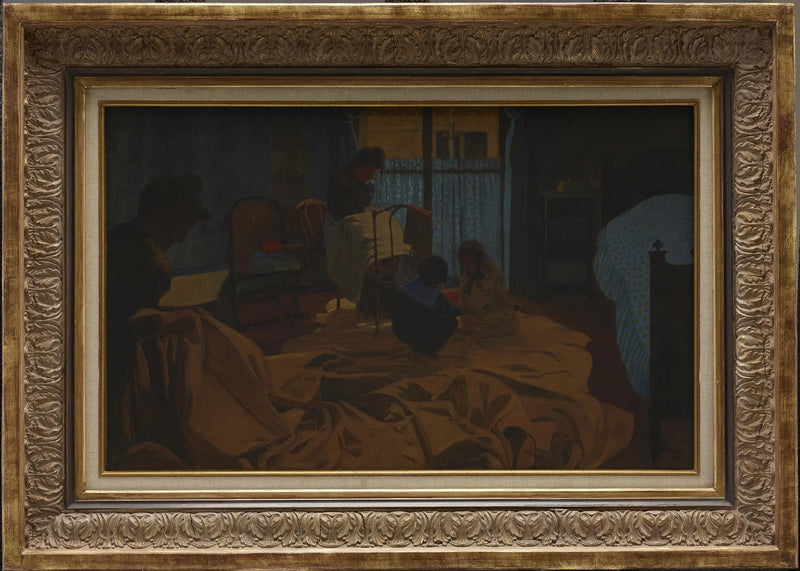 La Lingère, Chambre Bleue - Félix Vallotton