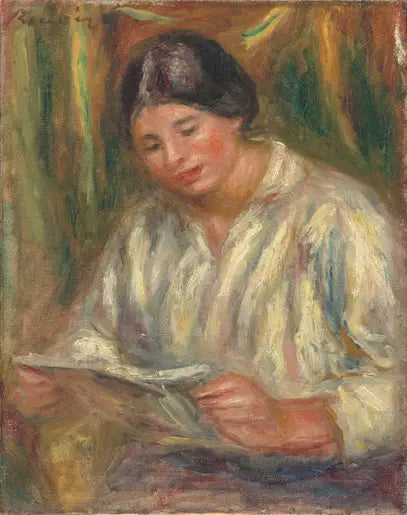 The White Reader - Pierre-Auguste Renoir