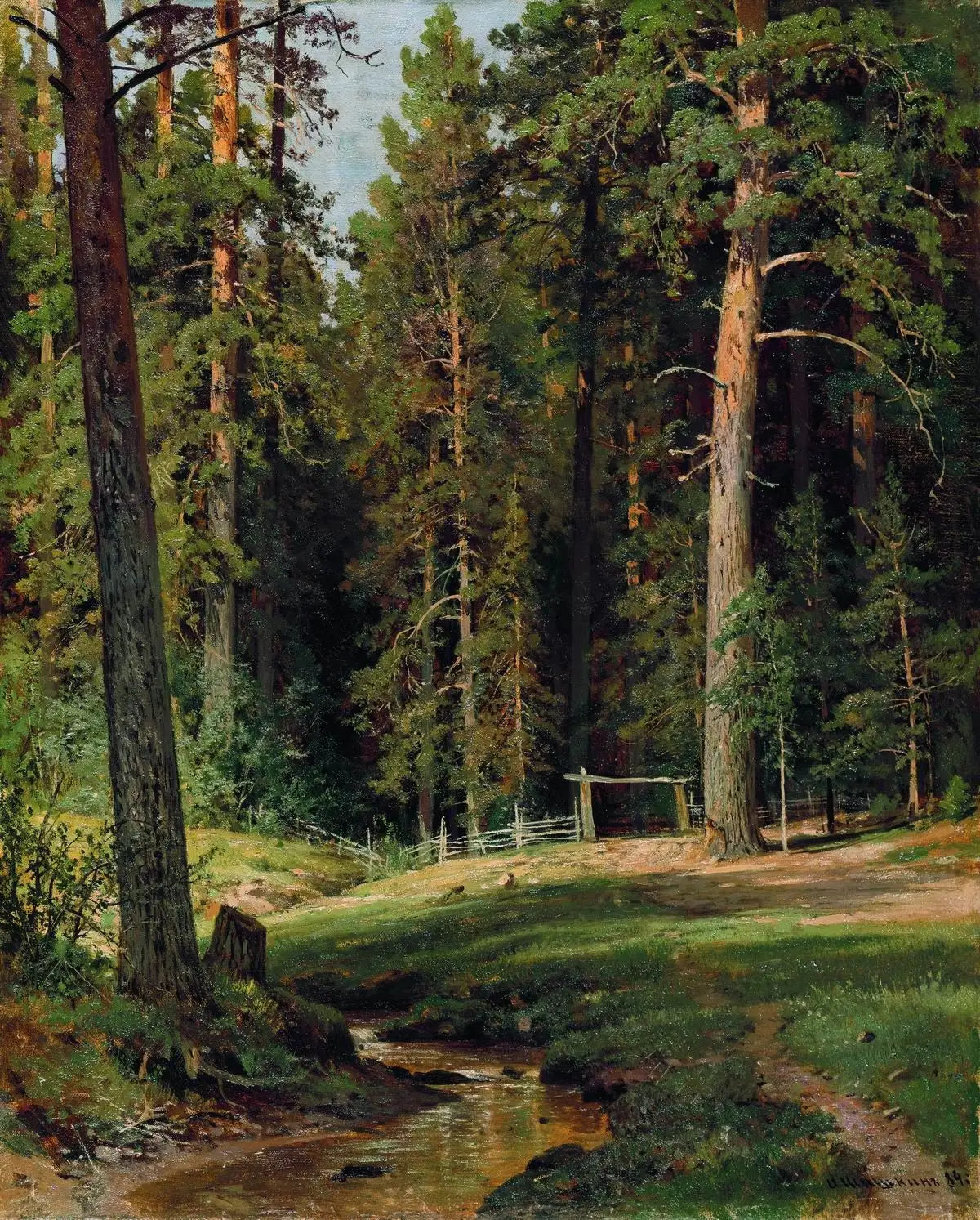 La lisière de la forêt - Ivan Chichkine - Alpha Reproduction