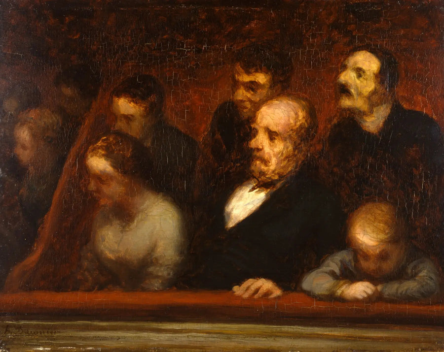 La Loge (In the theater boxes) - Honoré Daumier