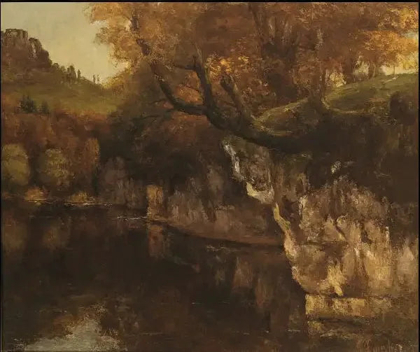 The Loue at Scey-en-Varais - Gustave Courbet