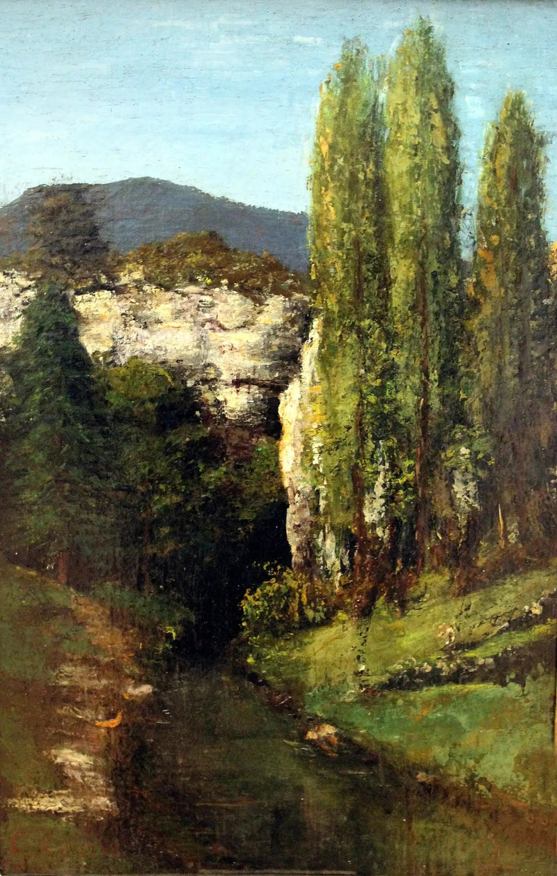 The Loue in the Jura Mountains - Gustave Courbet