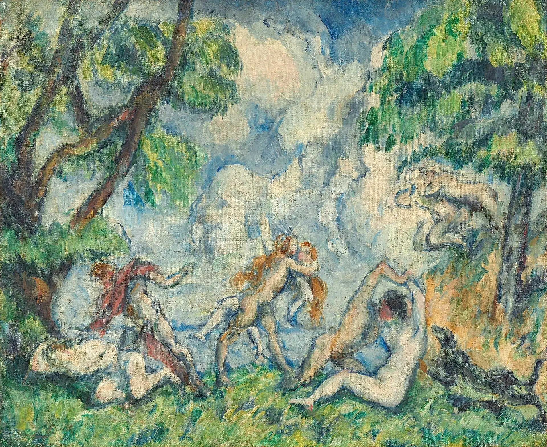 Reproduction du tableau « La Lutte d'amour - Paul Cézanne » par Alpha Reproduction en peinture à l’huile