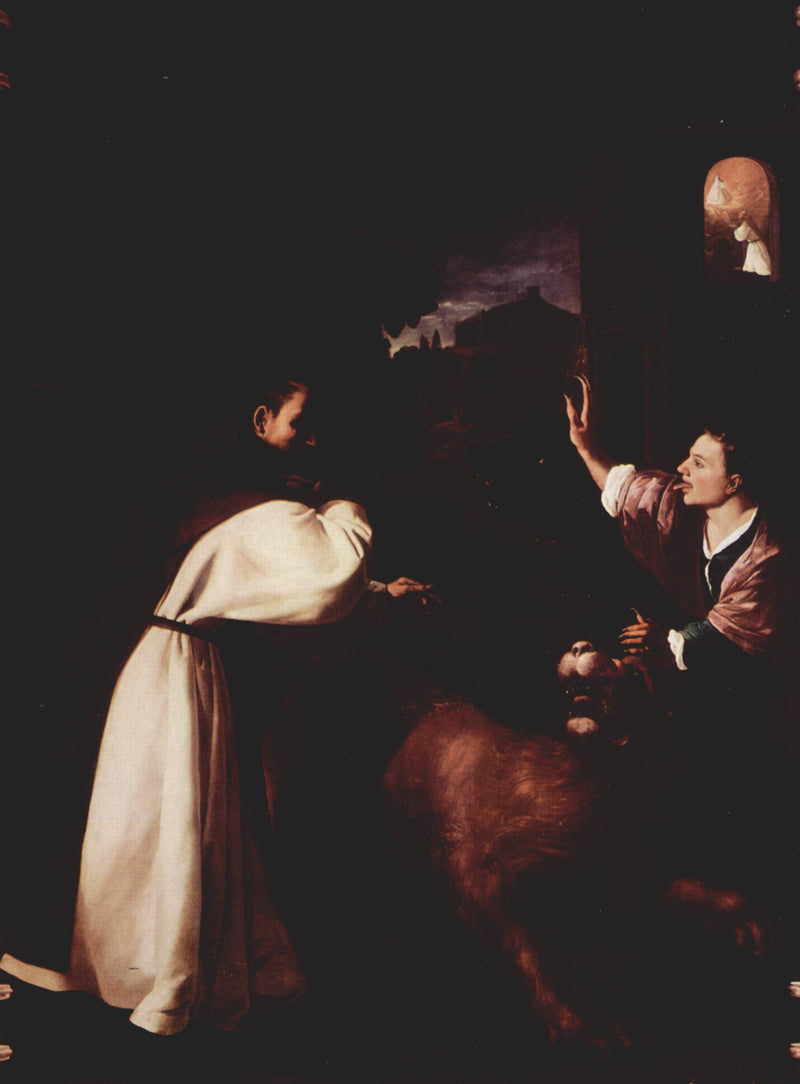 The Fight of Brother Diego de Orgaz Against the Demons - Francisco de Zurbarán