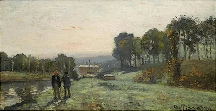 The Machine of Marly at Bougival - Camille Pissarro