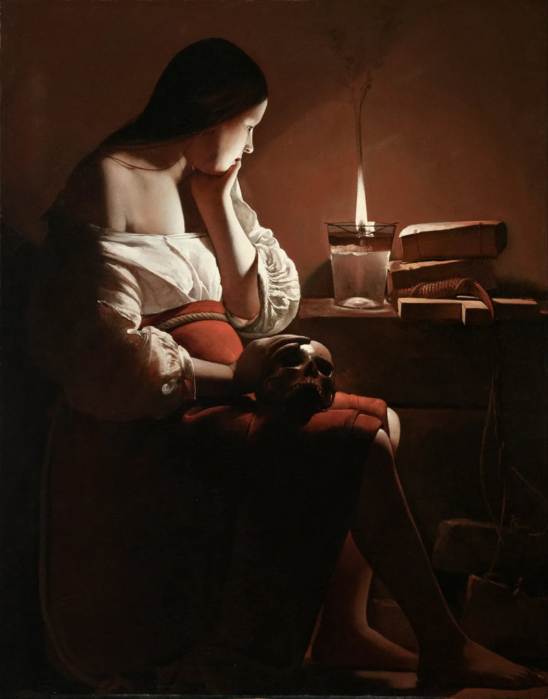 The Madeleine with the Smoking Flame - Georges de La Tour