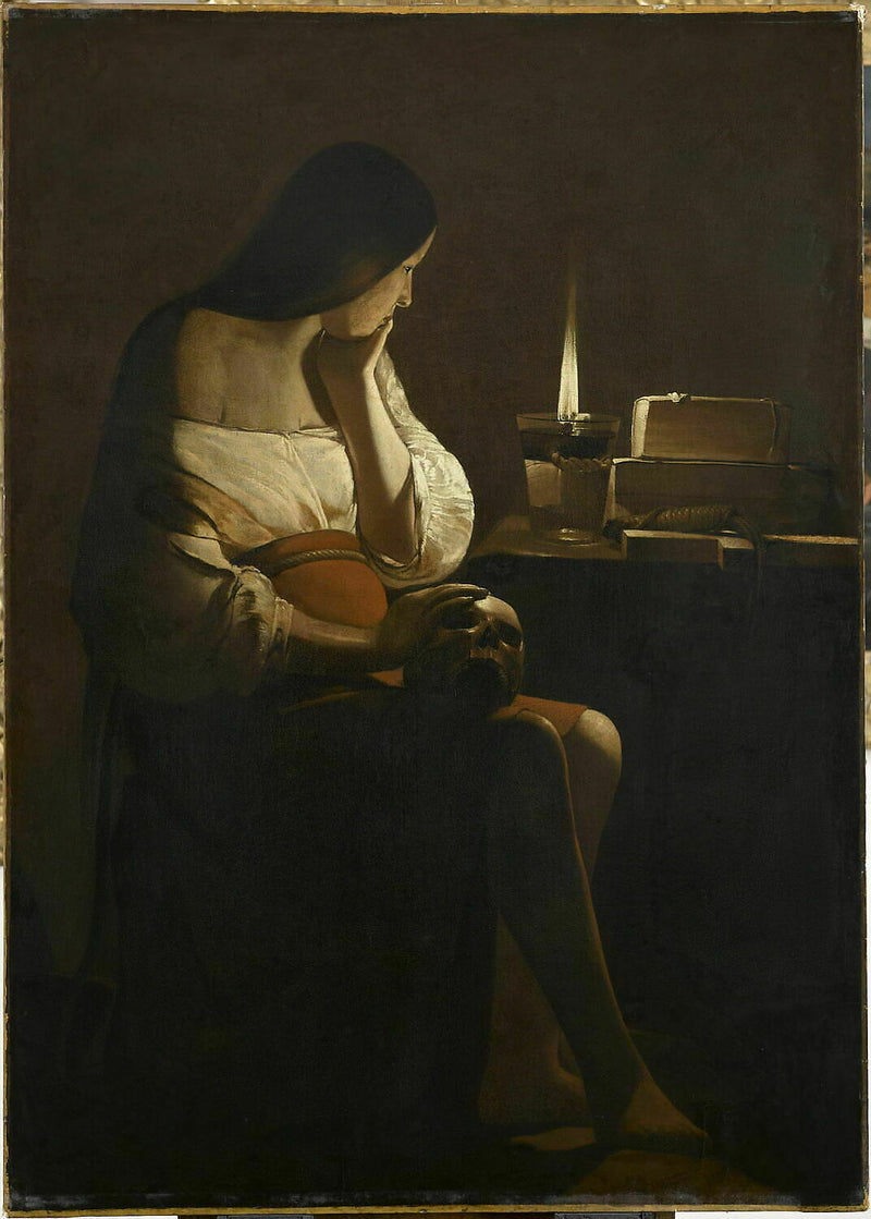 The Madeleine with the nightlight - Georges de La Tour