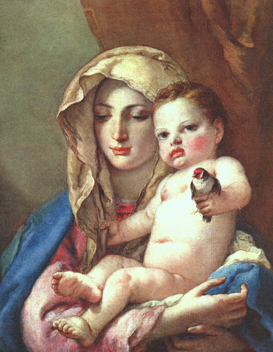 The Madonna with the Goldfinch - Giovanni Battista Tiepolo