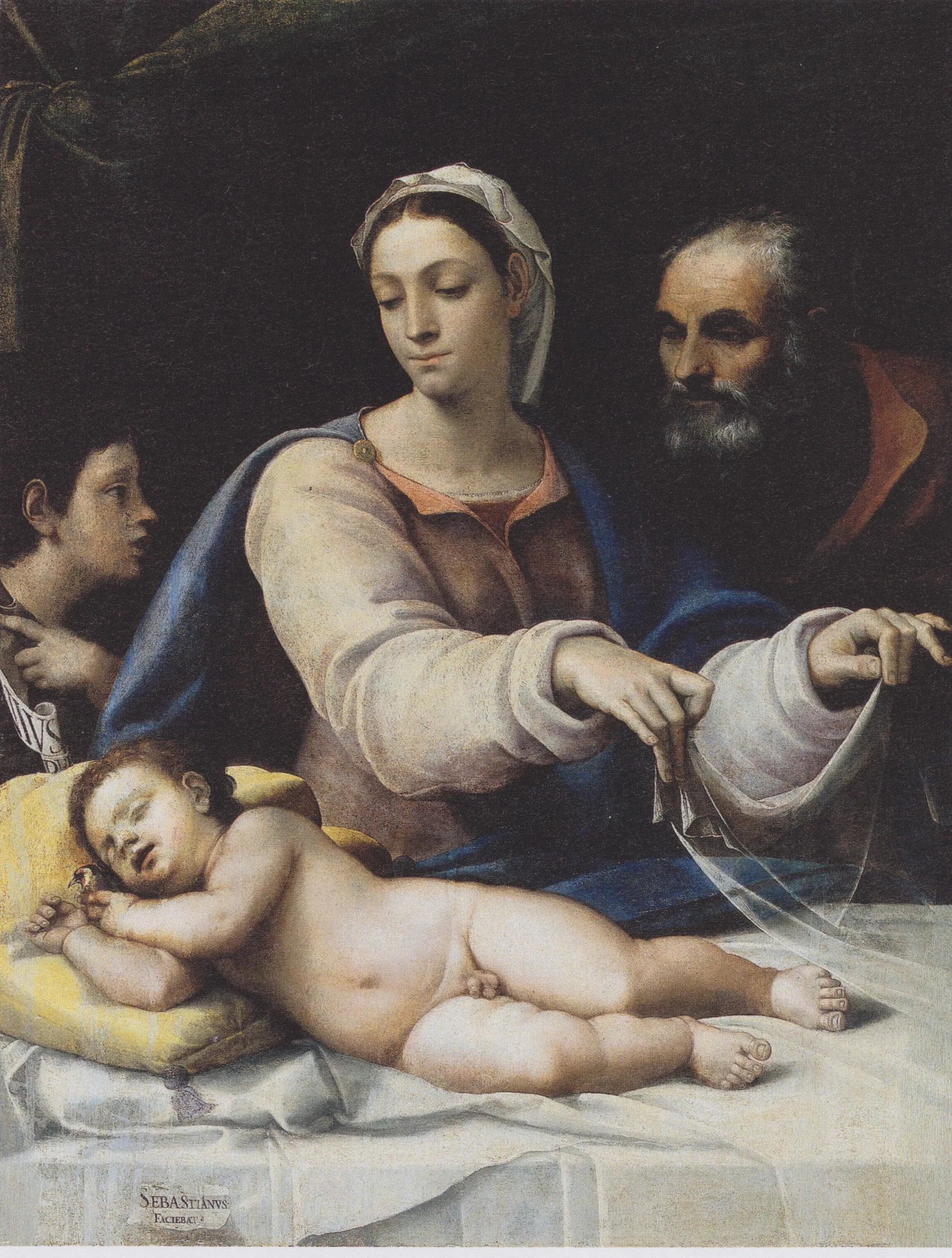 La Madone au voile - Sebastiano del Piombo image 1 tableau peint à l’huile sur toile