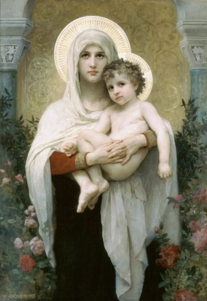 The Madonna with Roses - Bouguereau