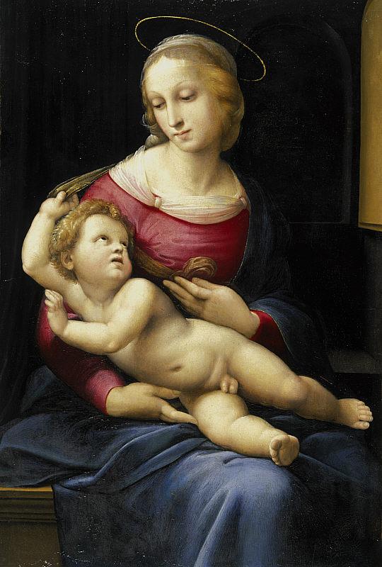 Reproduction du tableau « La Madone Bridgewater - Raphaël Sanzio » par Alpha Reproduction en peinture à l’huile