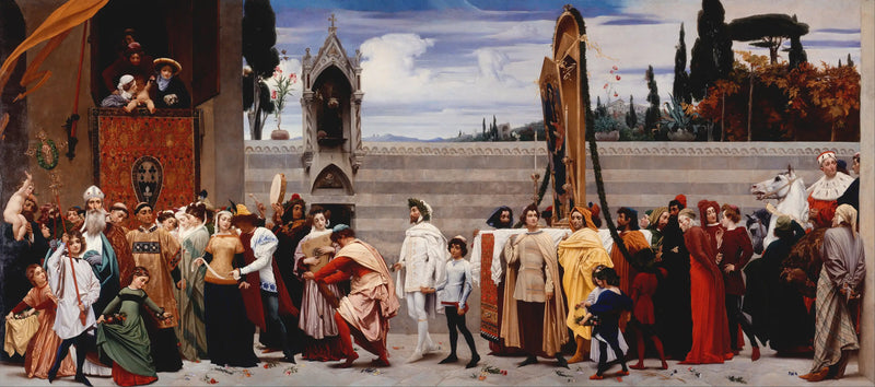 The Madonna of Cimabue carried in procession in Florence - Frederic Leighton