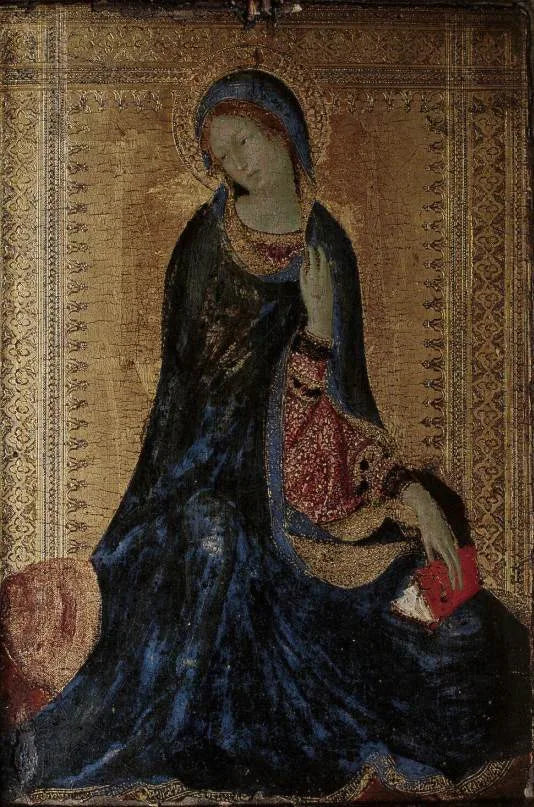 The Madonna of the Annunciation Scene - Simone Martini
