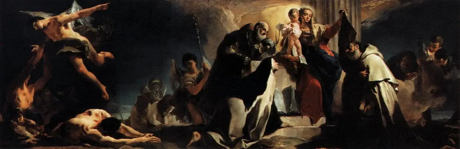 The Madonna of Carmel and the Souls of Purgatory - Giovanni Battista Tiepolo