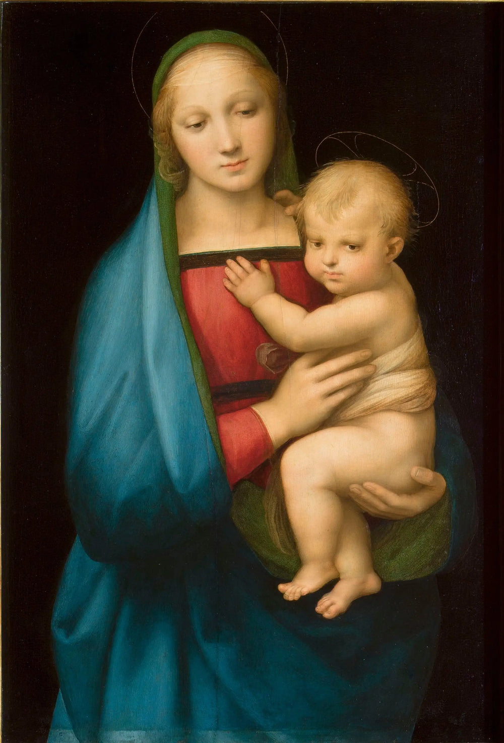 Reproduction du tableau « La Madone du Grand-Duc - Raphaël Sanzio » par Alpha Reproduction en peinture à l’huile