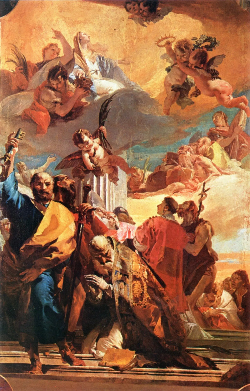 The Madonna in Glory with Saints - Giovanni Battista Tiepolo