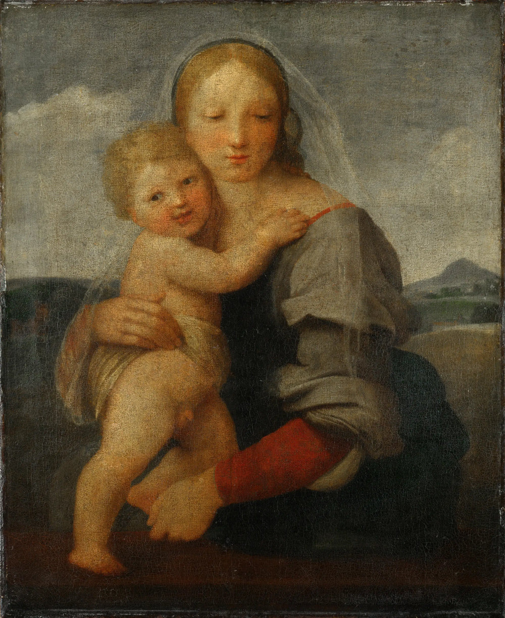 Reproduction du tableau « La Madone Mackintosh - Raphaël Sanzio » par Alpha Reproduction en peinture à l’huile