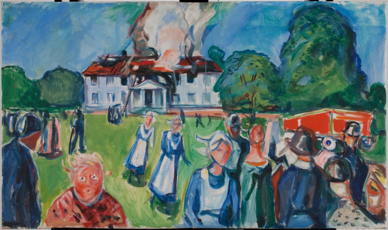 The house is burning! - Edvard Munch