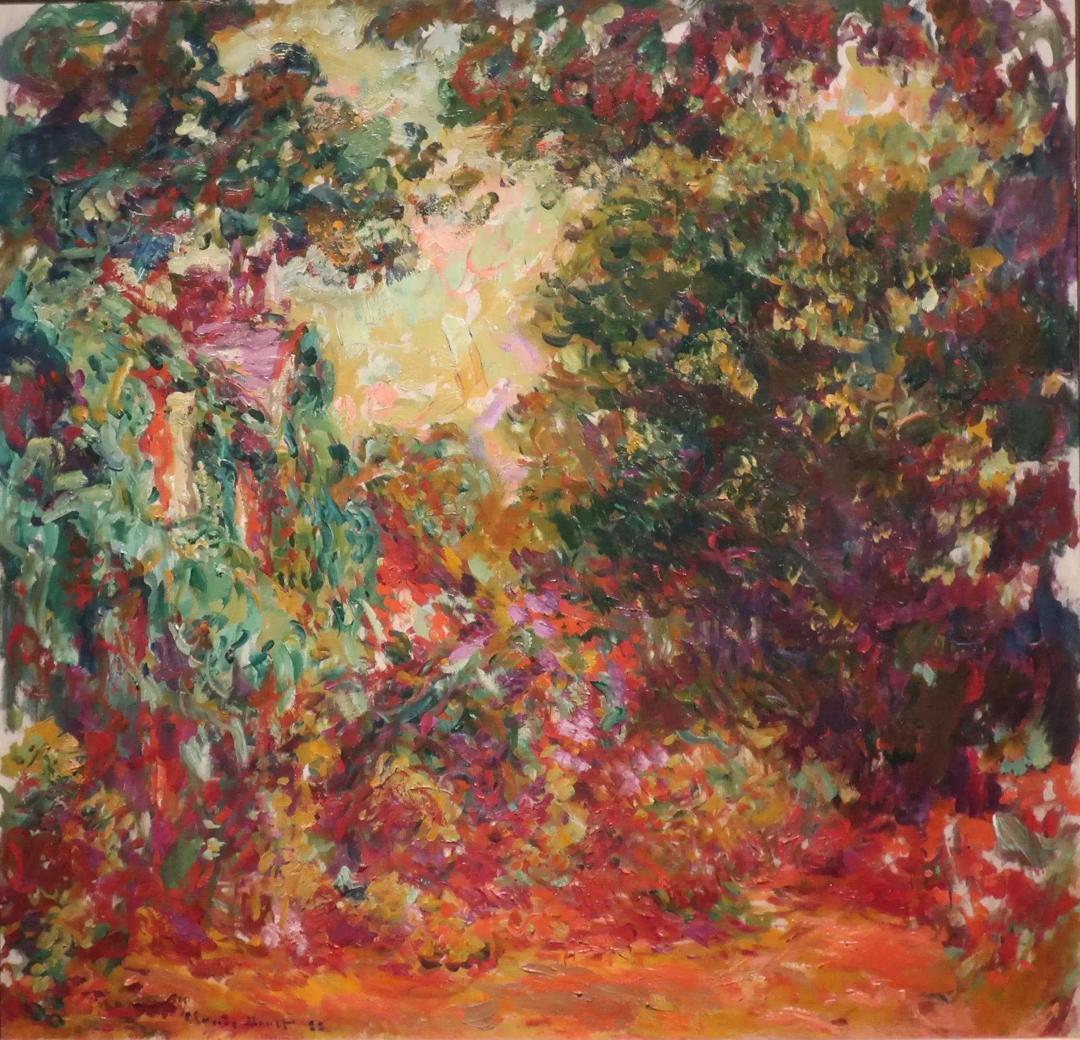 La maison de l'artiste vue du jardin aux roses - Claude Monet image 1 reproduction réalisée par Alpha Reproduction