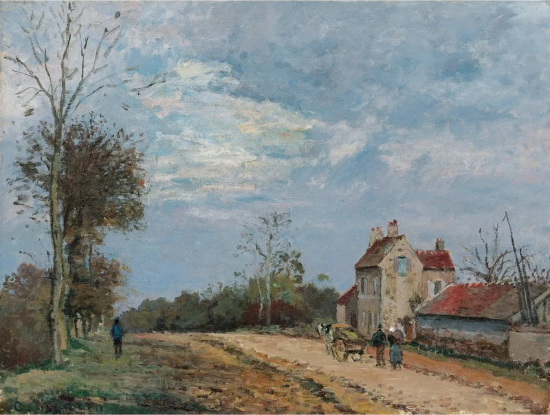 The House of Mr. Musy, Marly Road, Louveciennes - Camille Pissarro
