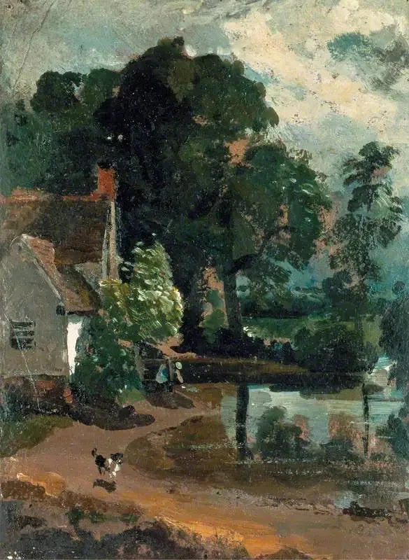 The house of Willy Lott, near the Flatford Mill - John Constable