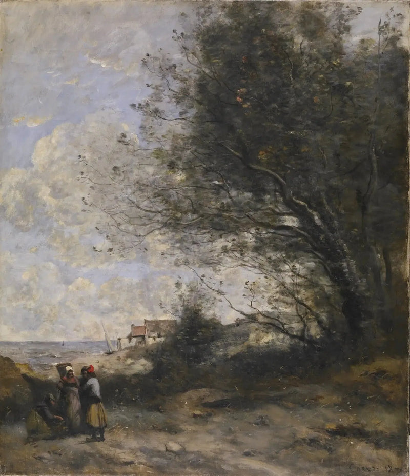 The Fisherman's House - Jean-Baptiste Camille Corot