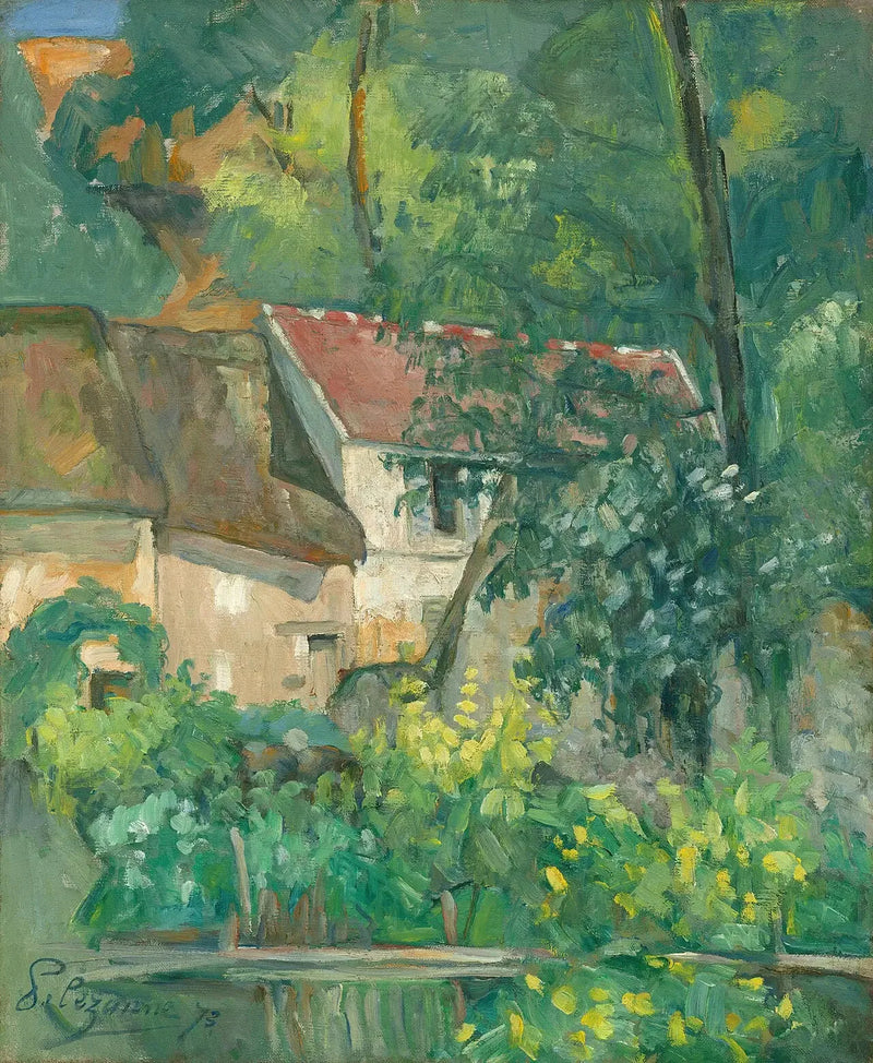 The House of Father Lacroix, Auvers-sur-Oise - Paul Cézanne