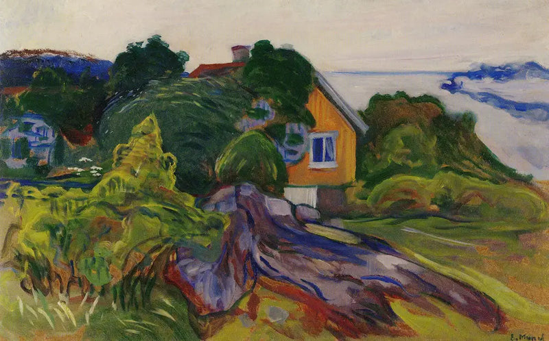 The House by the Fjord - Edvard Munch