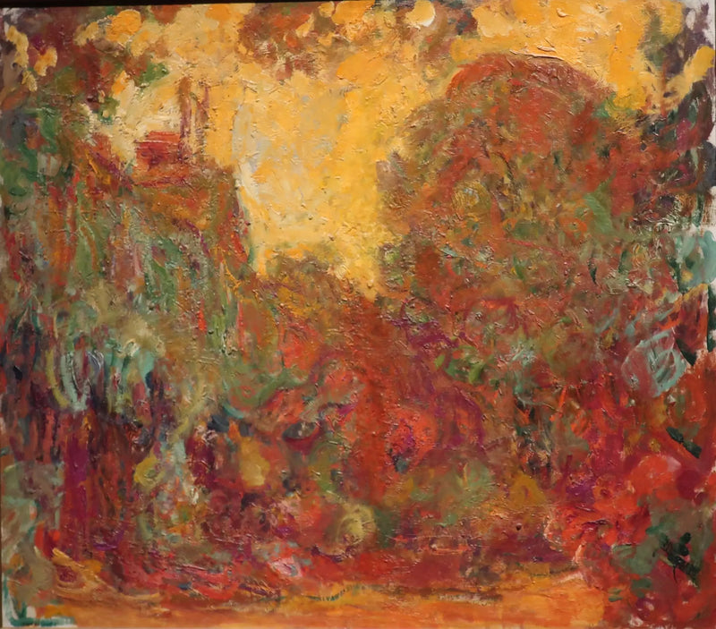 The house seen from the rose garden - Claude Monet