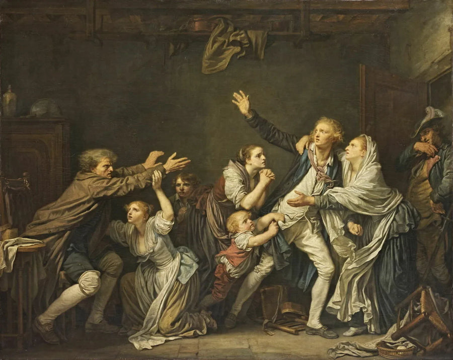 The Paternal Curse - Jean-Baptiste Greuze