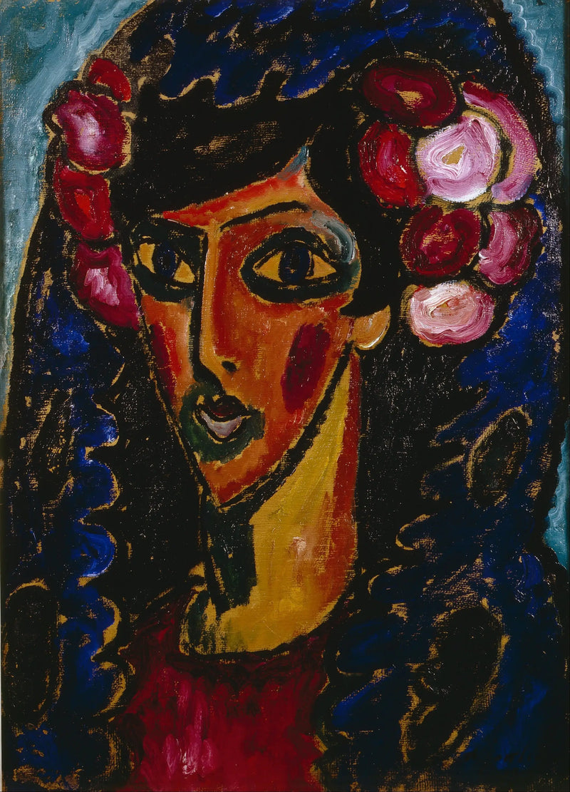 The Blue Mantilla - Alexej von Jawlensky