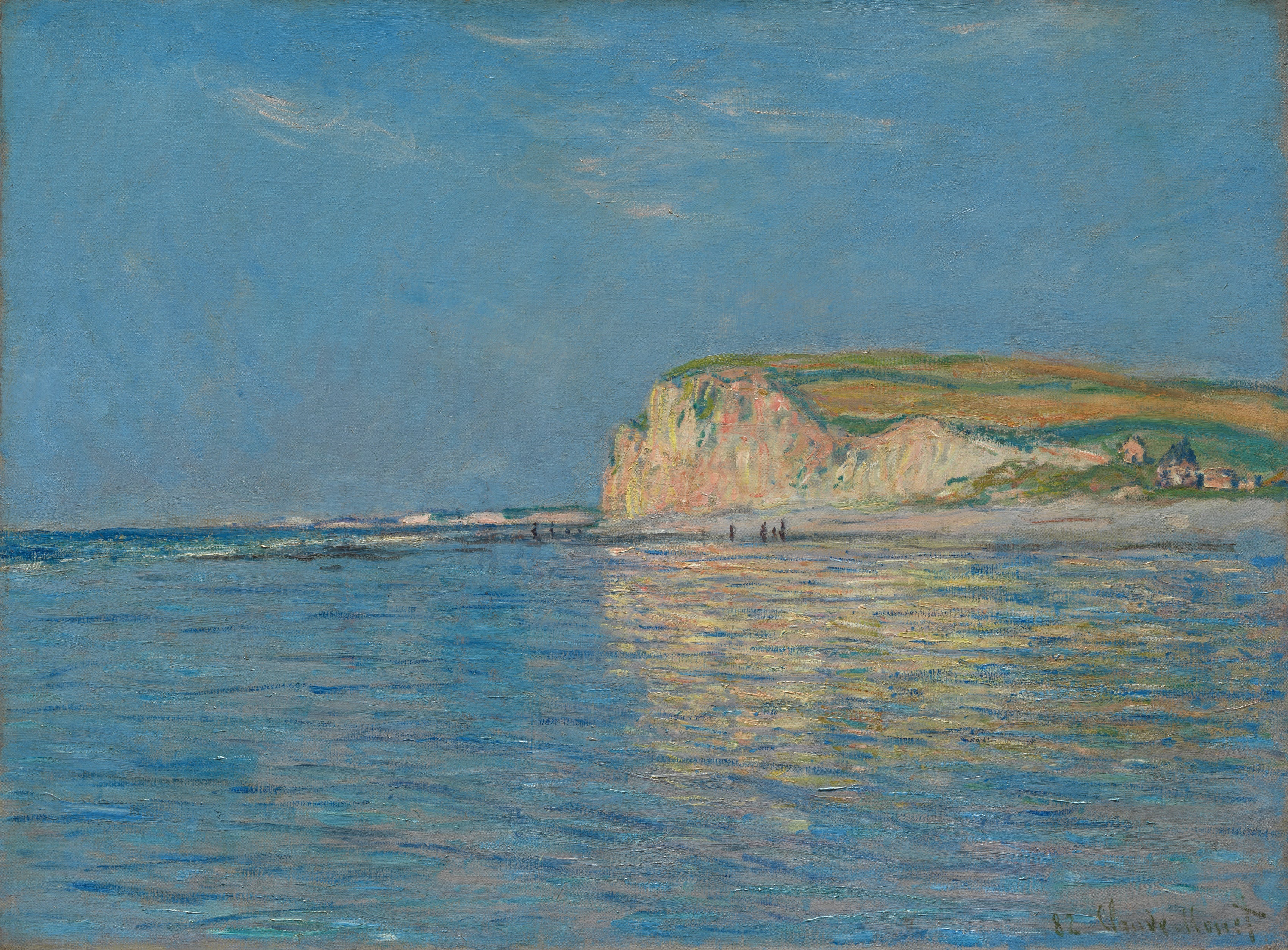 Low tide at Pourville, near Dieppe, in 1882 - Claude Monet