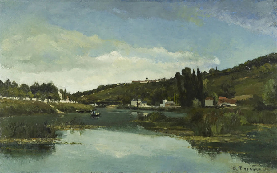 The Marne at Chennevières - Camille Pissarro
