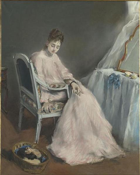 The Pink Morning - Eva Gonzalès