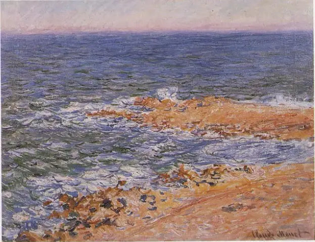 The Sea at Antibes - Claude Monet