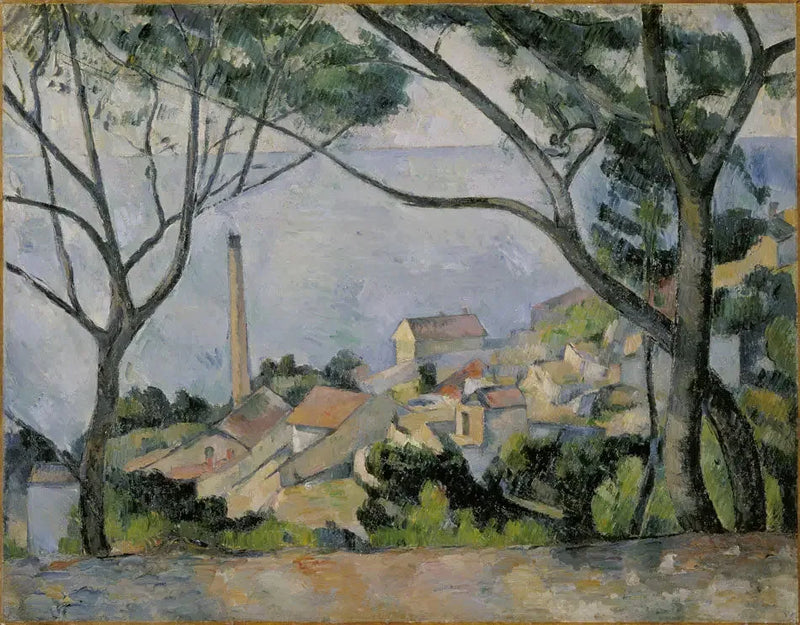 The Sea at L'Estaque - Paul Cézanne