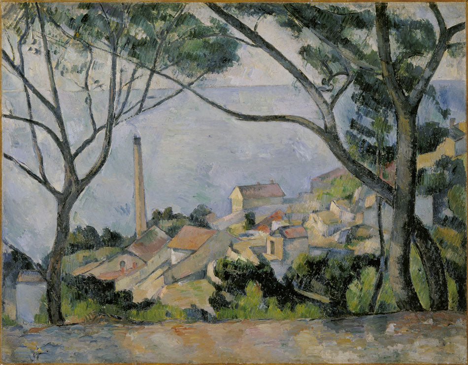Reproduction du tableau « La mer à l'Estaque - Paul Cézanne » par Alpha Reproduction en peinture à l’huile