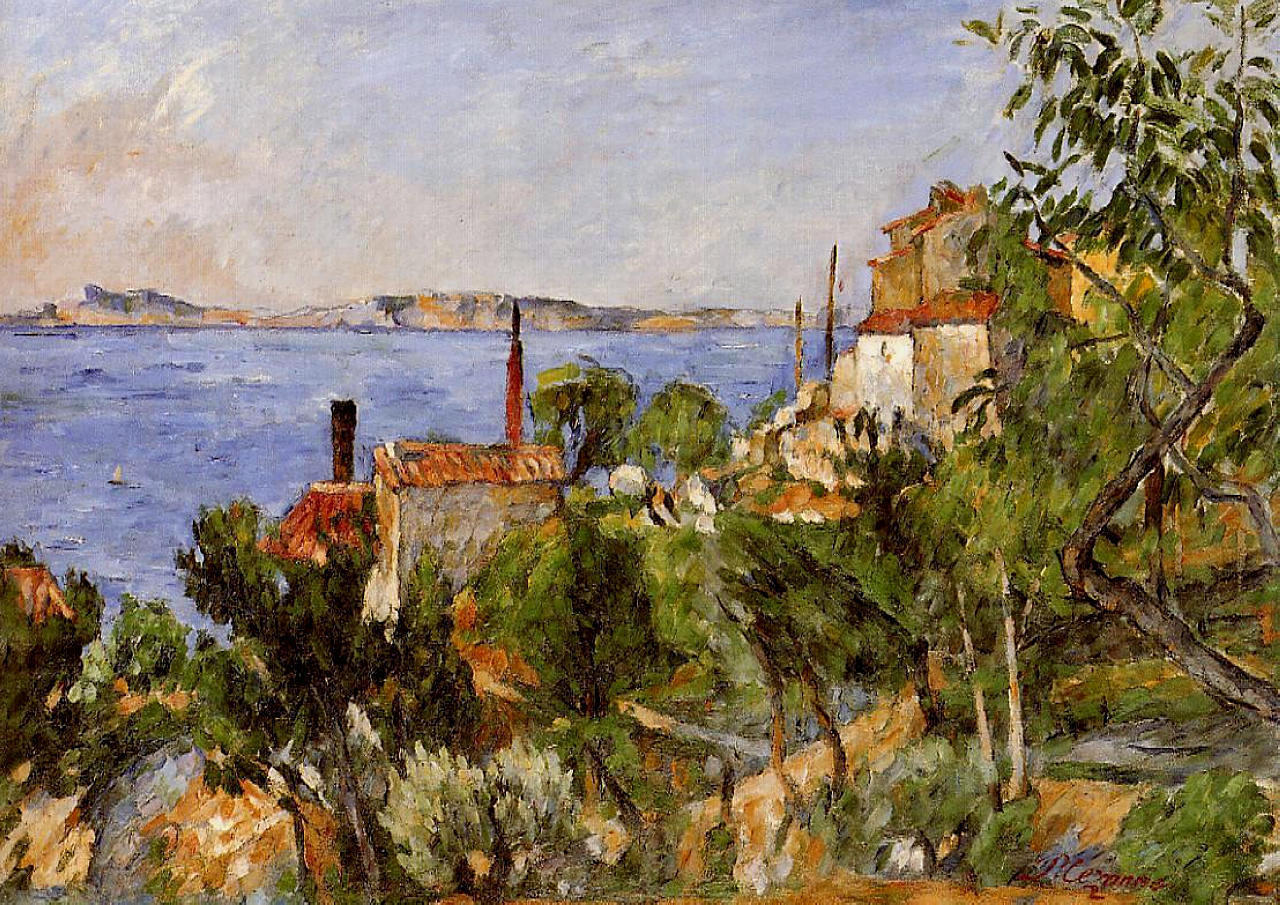 The Sea at L'Estaque - Paul Cézanne