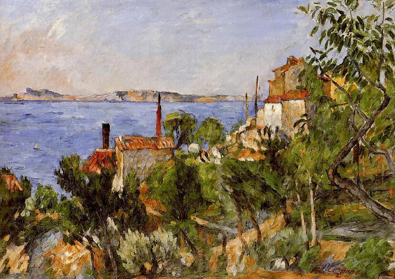 The Sea at L'Estaque - Paul Cézanne