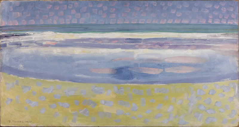 The Sea After Sunset - Piet Mondrian