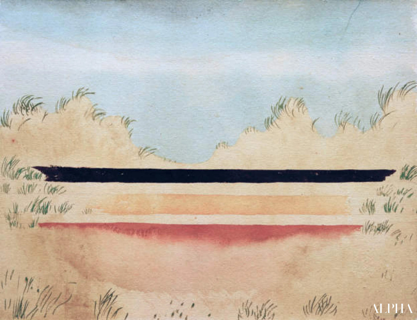 La mer derrière les dunes - Paul Klee - Reproductions de tableaux et peintures haut de gamme