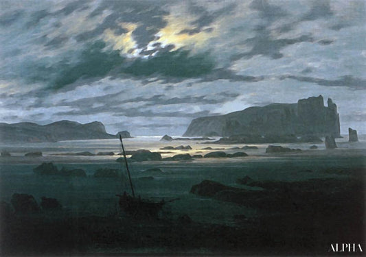 La mer du Nord au clair de lune - Caspar David Friedrich - Reproductions de tableaux et peintures haut de gamme