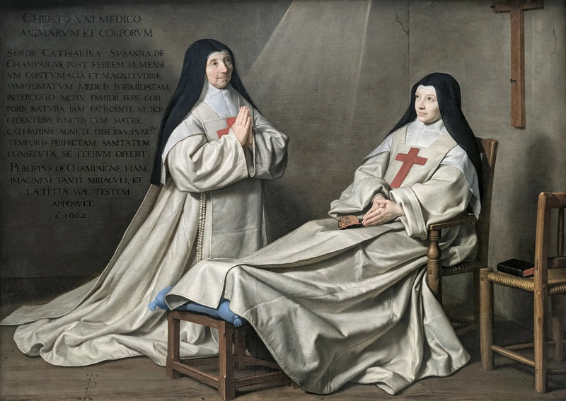 Mother Catherine-Agnès Arnault and Sister Catherine of Sainte Suzanne de Champaigne - Philippe de Champaigne