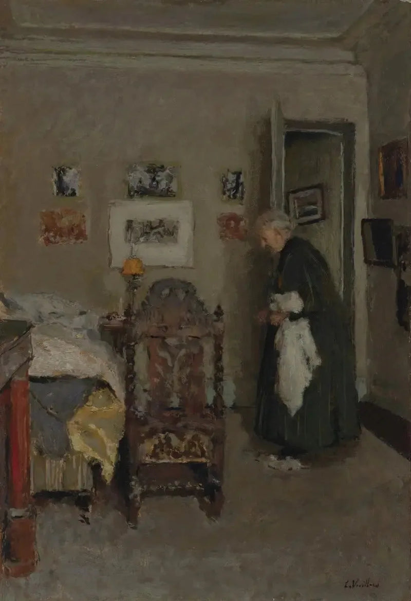 The artist's mother in her apartment, rue de Calais, Paris - Morning - Édouard Vuillard