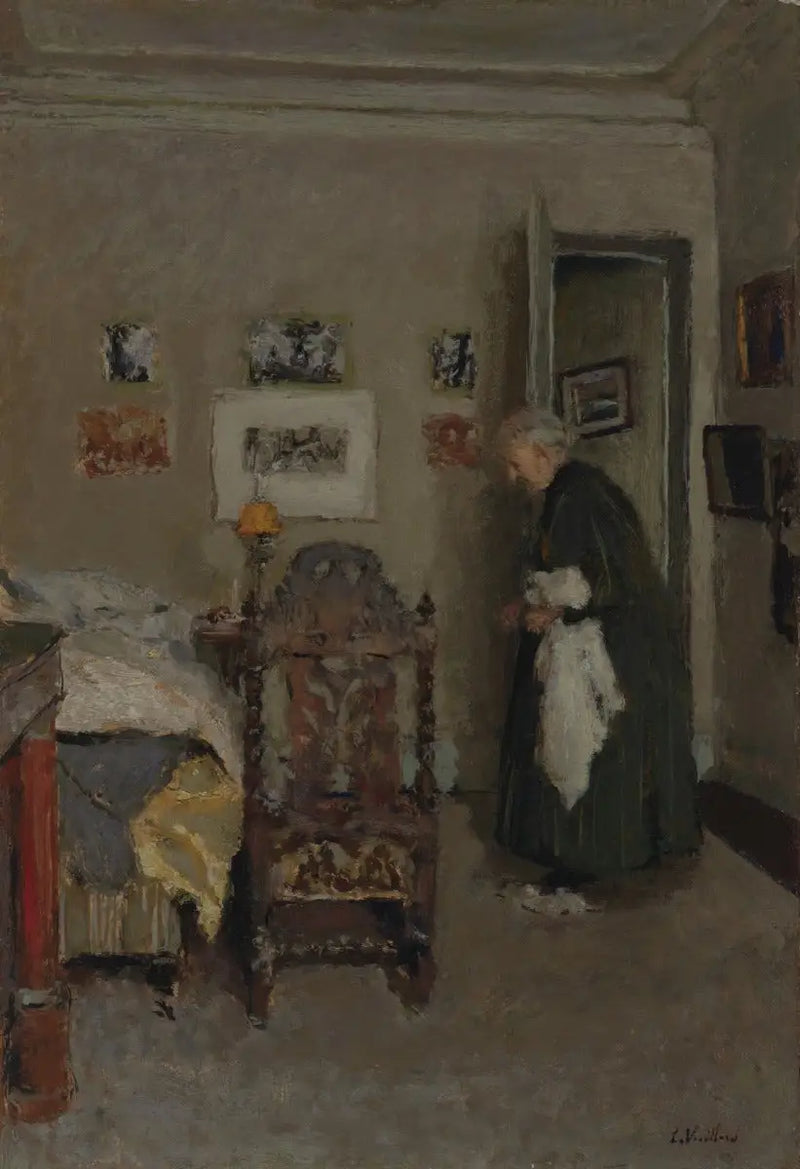 The artist's mother in her apartment, rue de Calais, Paris - Morning - Édouard Vuillard