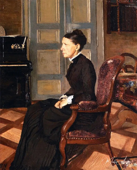 La mère de l'artiste - Félix Edouard Vallotton - Reproductions de tableaux et peintures haut de gamme