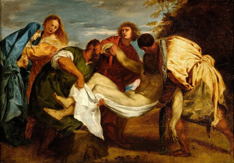 The Entombment after Titian - Eugène Delacroix