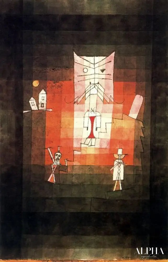 La montagne du chat sacré - Paul Klee - Reproductions de tableaux et peintures haut de gamme