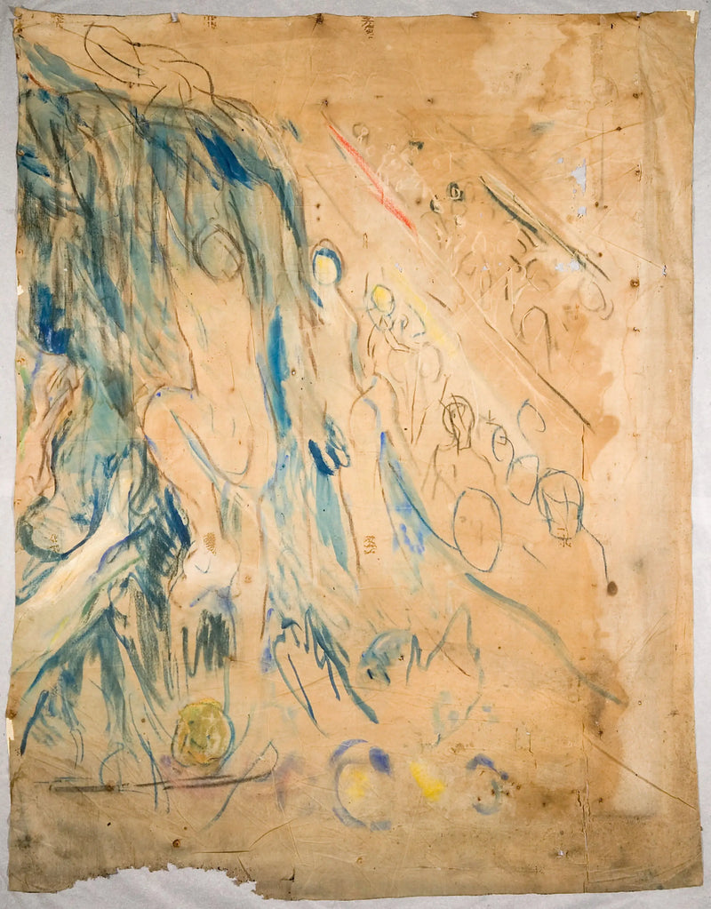 The Human Mountain: Upper Right Part - Edvard Munch