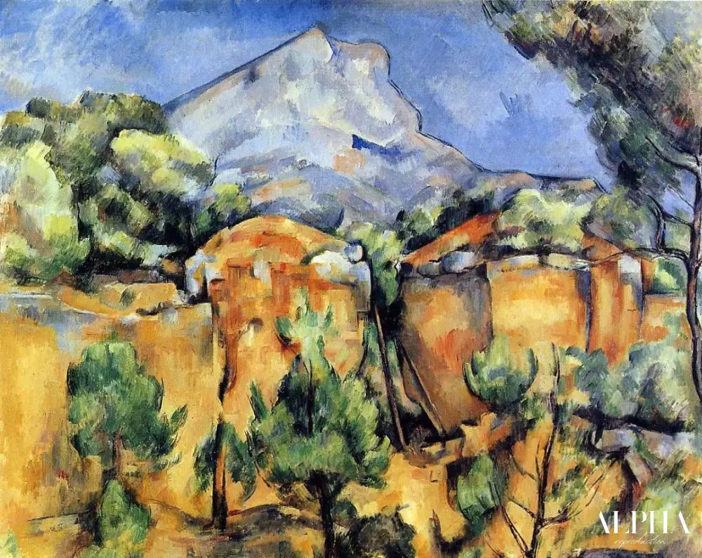 La Montagne Sainte-Victoire vue de Bibémus - Paul Cézanne - Reproductions de tableaux et peintures haut de gamme